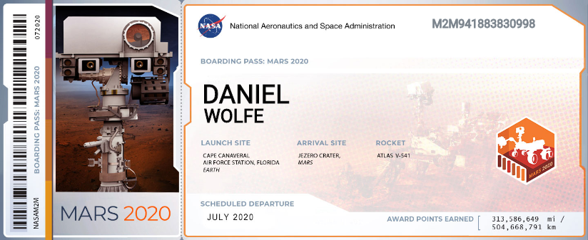 This image has an empty alt attribute; its file name is BoardingPass_MyNameOnMars2020-DW.png