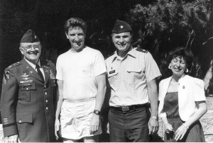 Lt. Col. Speedman, me, Lt. Col. Stan Kensic and Master Sgt. Jeanie West.
